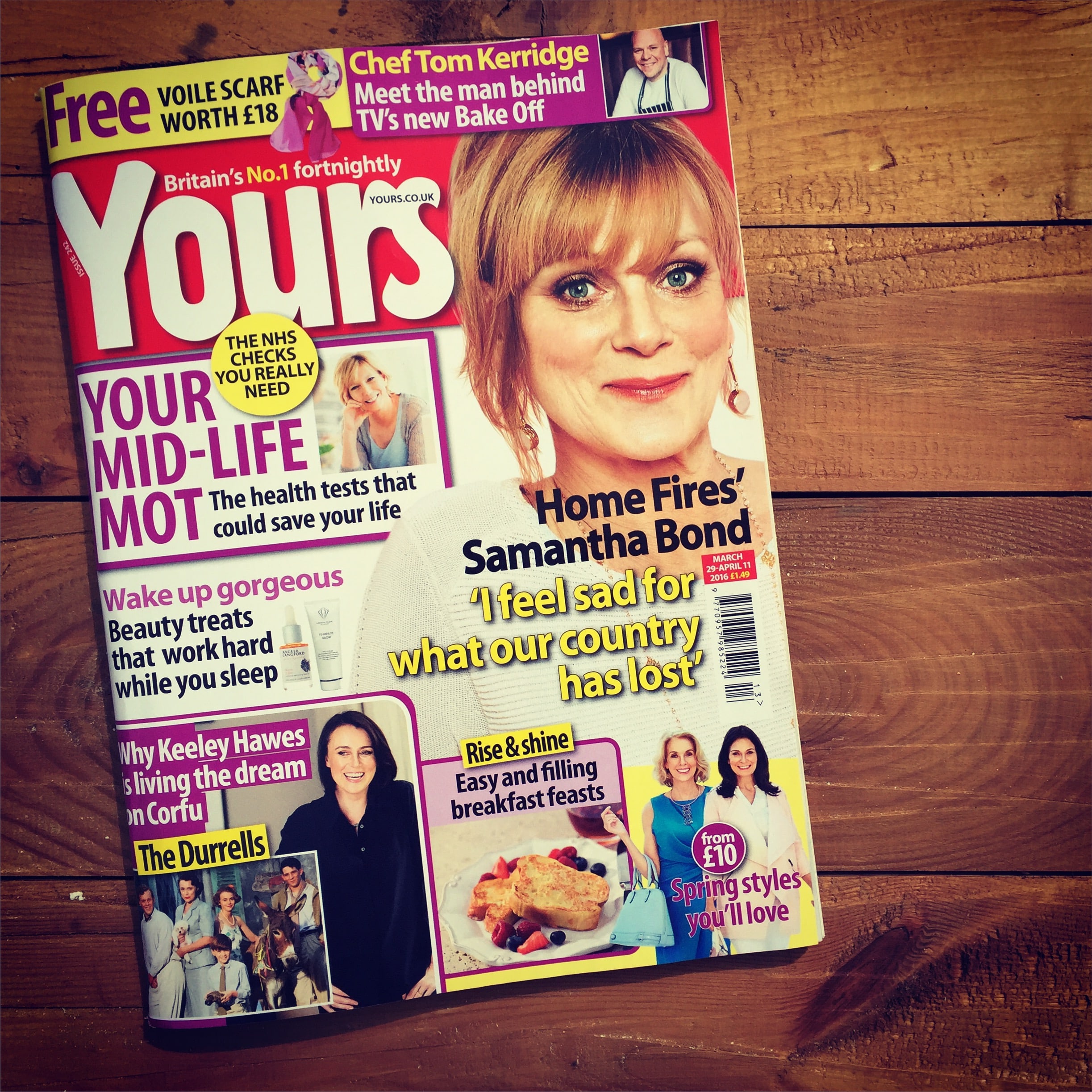 Yours Magazine features Angela Langford Skincare